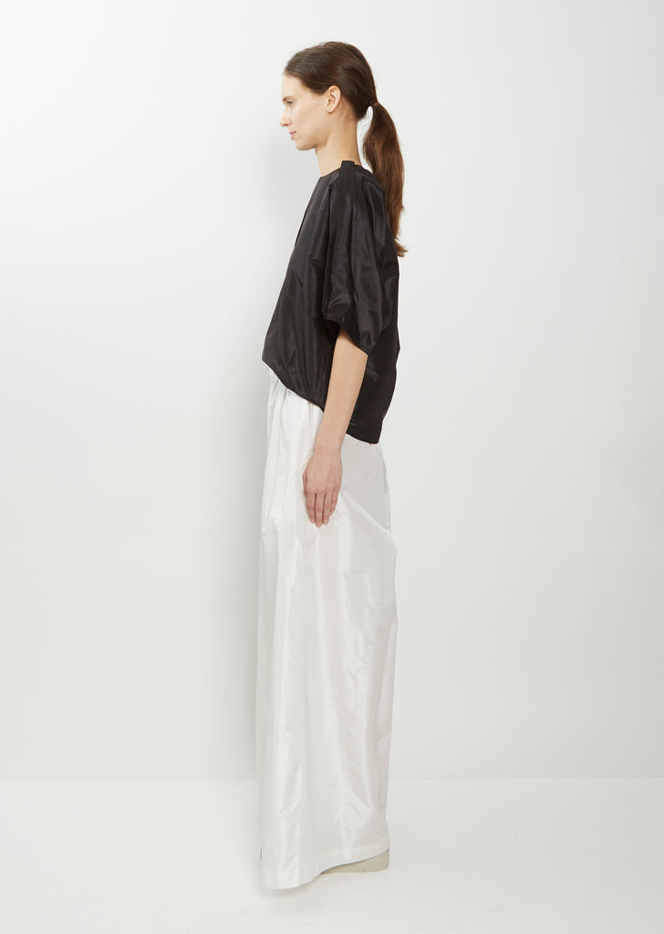 Purl Very Wide Silk Pant — White