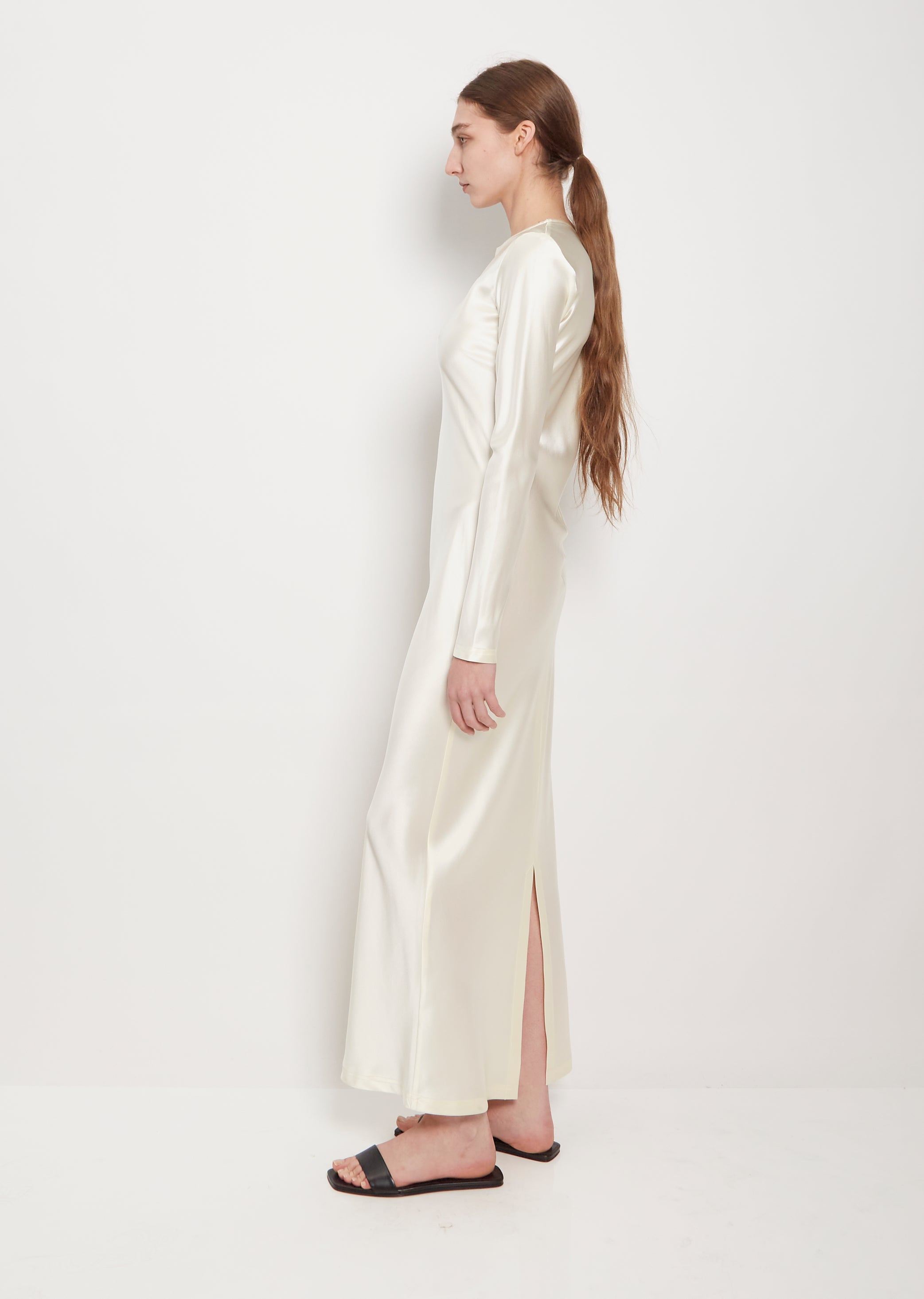 Jacqueline Satin Silk Dress La Garonne Jacqueline Satin Silk Dress La Garonne