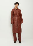 Belted Cotton Raincoat