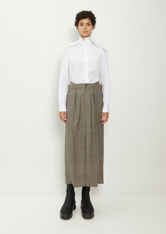 Wool Glencheck Skirt