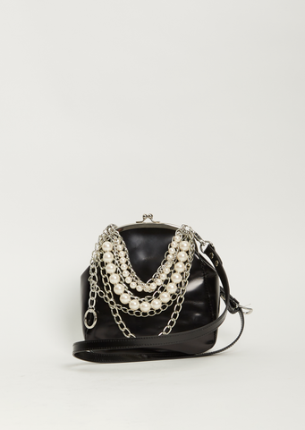 Pearl x Chain Clasp Bag