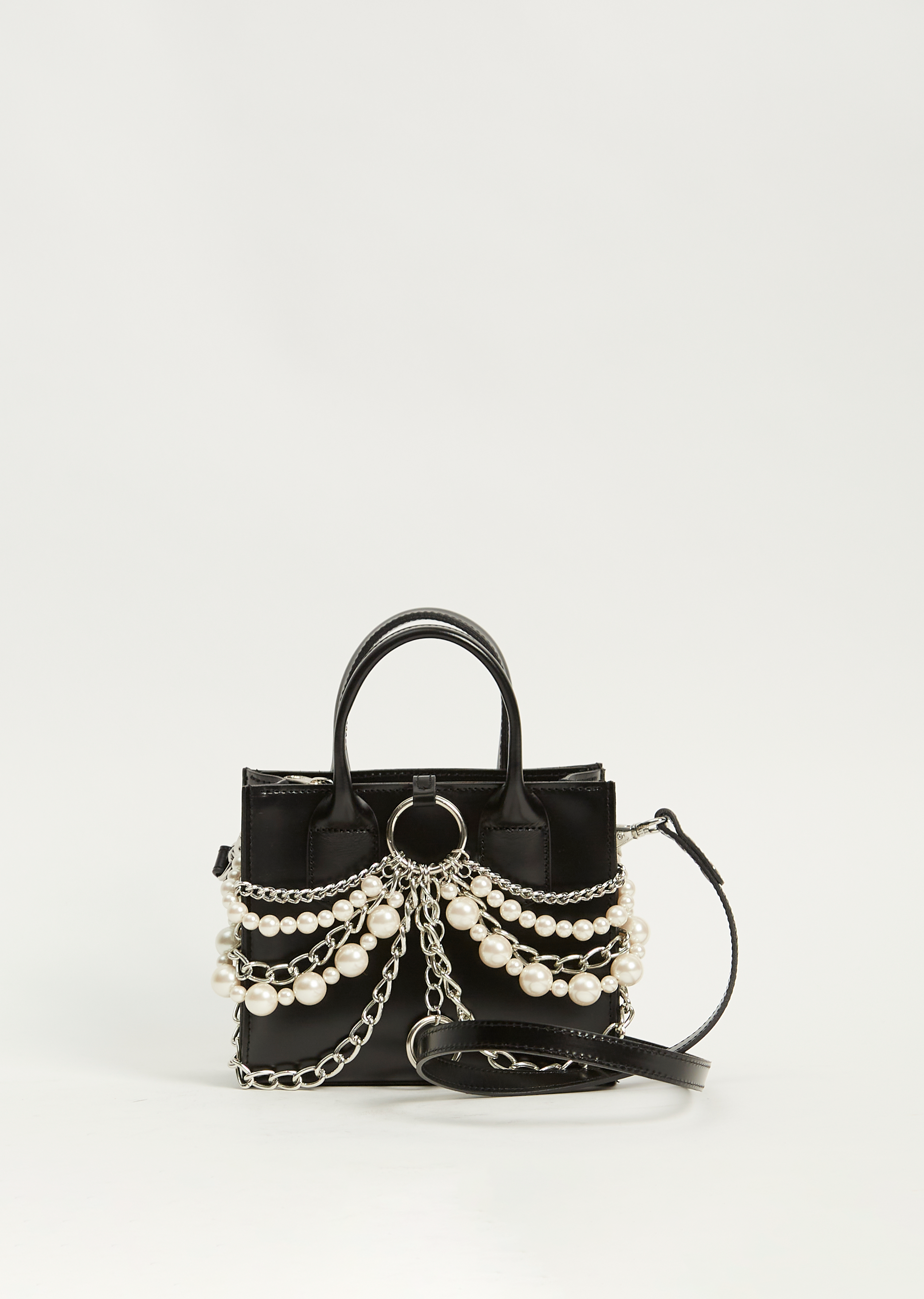 Pearl x Chain Top Handle Bag – La Garçonne