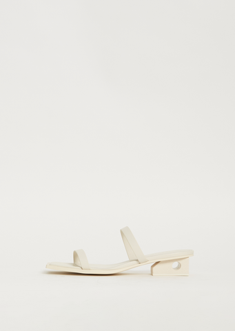 Block Sandal — Off White