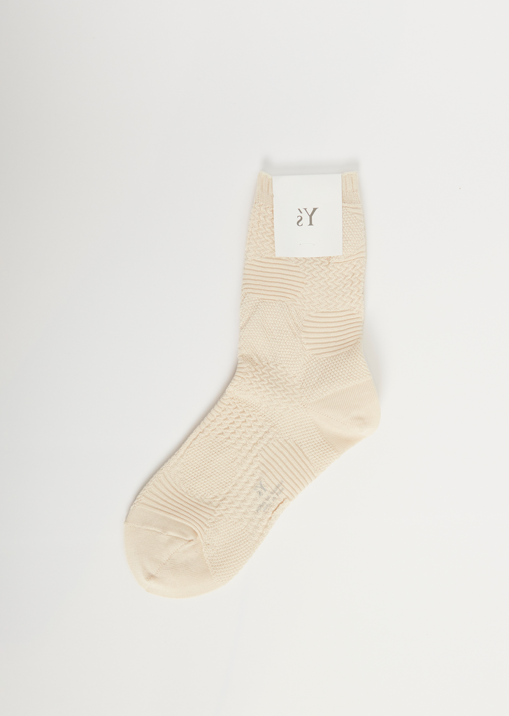 Dot Socks — Off White
