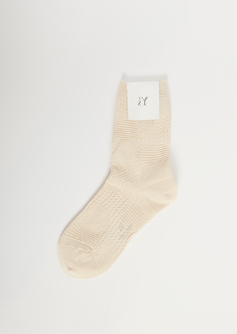Dot Socks — Off White