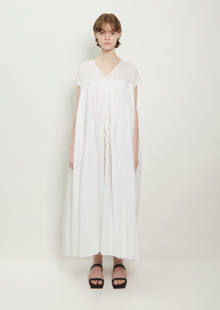 Kaila Handwoven Cotton Voile Sleeveless Maxi Dress