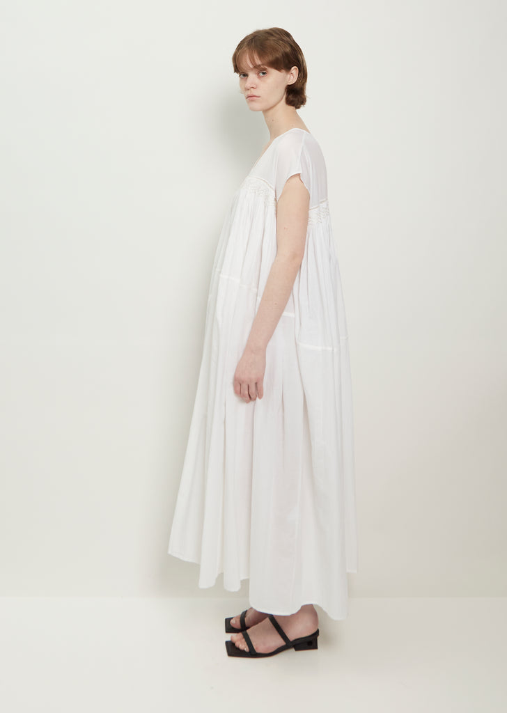 Kaila Handwoven Cotton Voile Sleeveless Maxi Dress