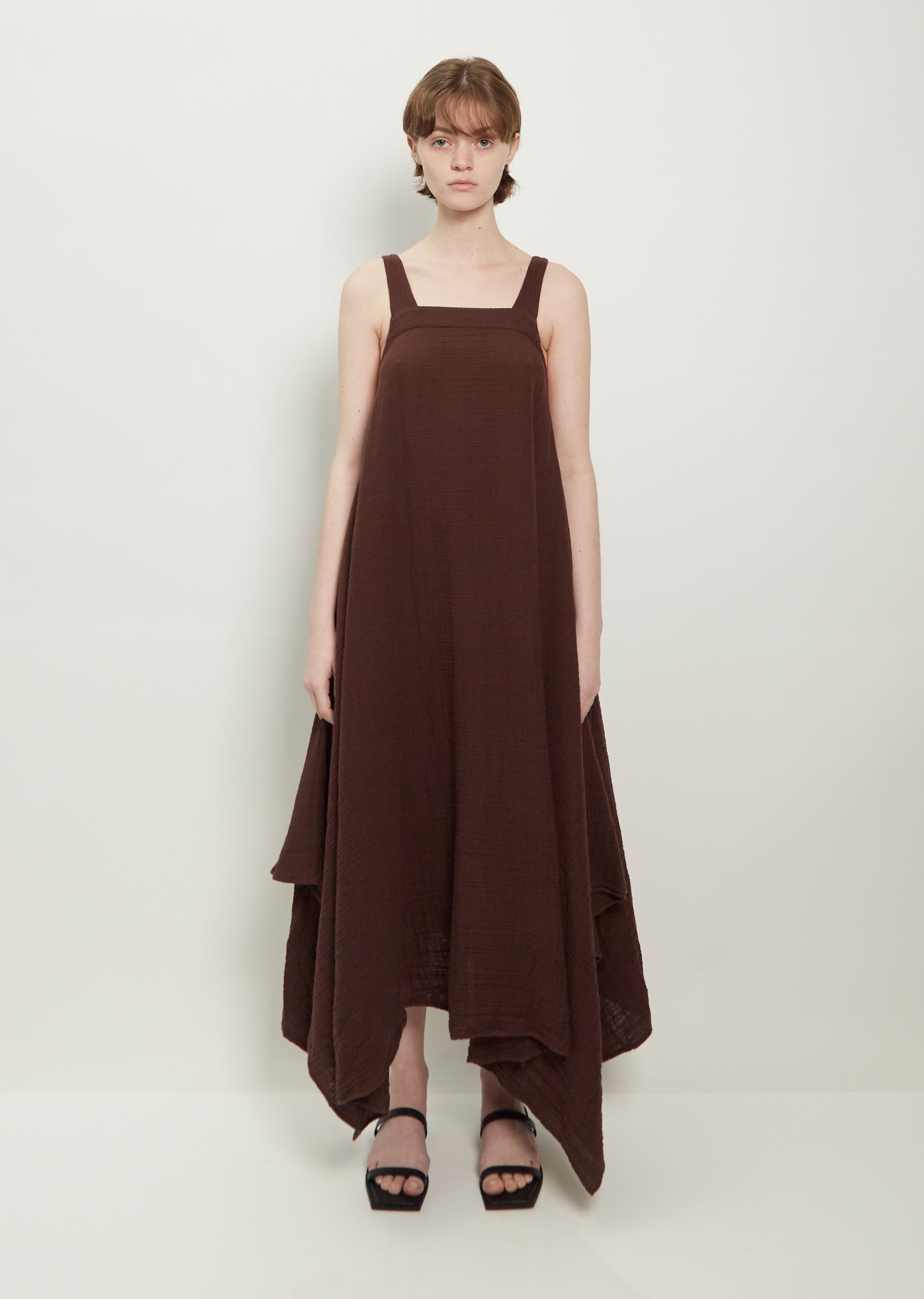 Lulu Double Cloth Cotton Handkerchief Dress La Garonne Lulu Double Cloth Cotton Handkerchief Dress La Garonne