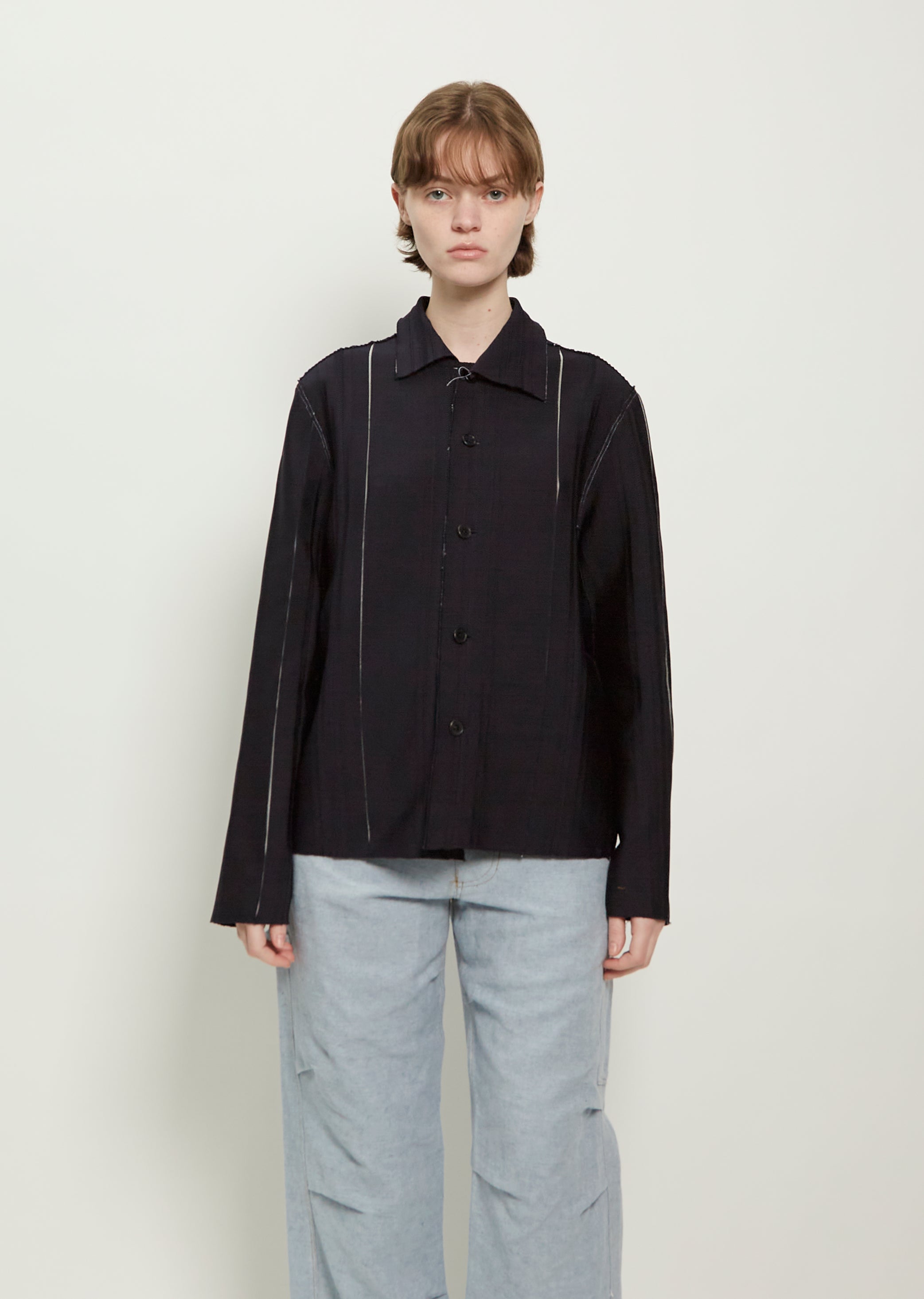 Unisex Relief Cardigan – La Garçonne Unisex Relief Cardigan – La Garçonne