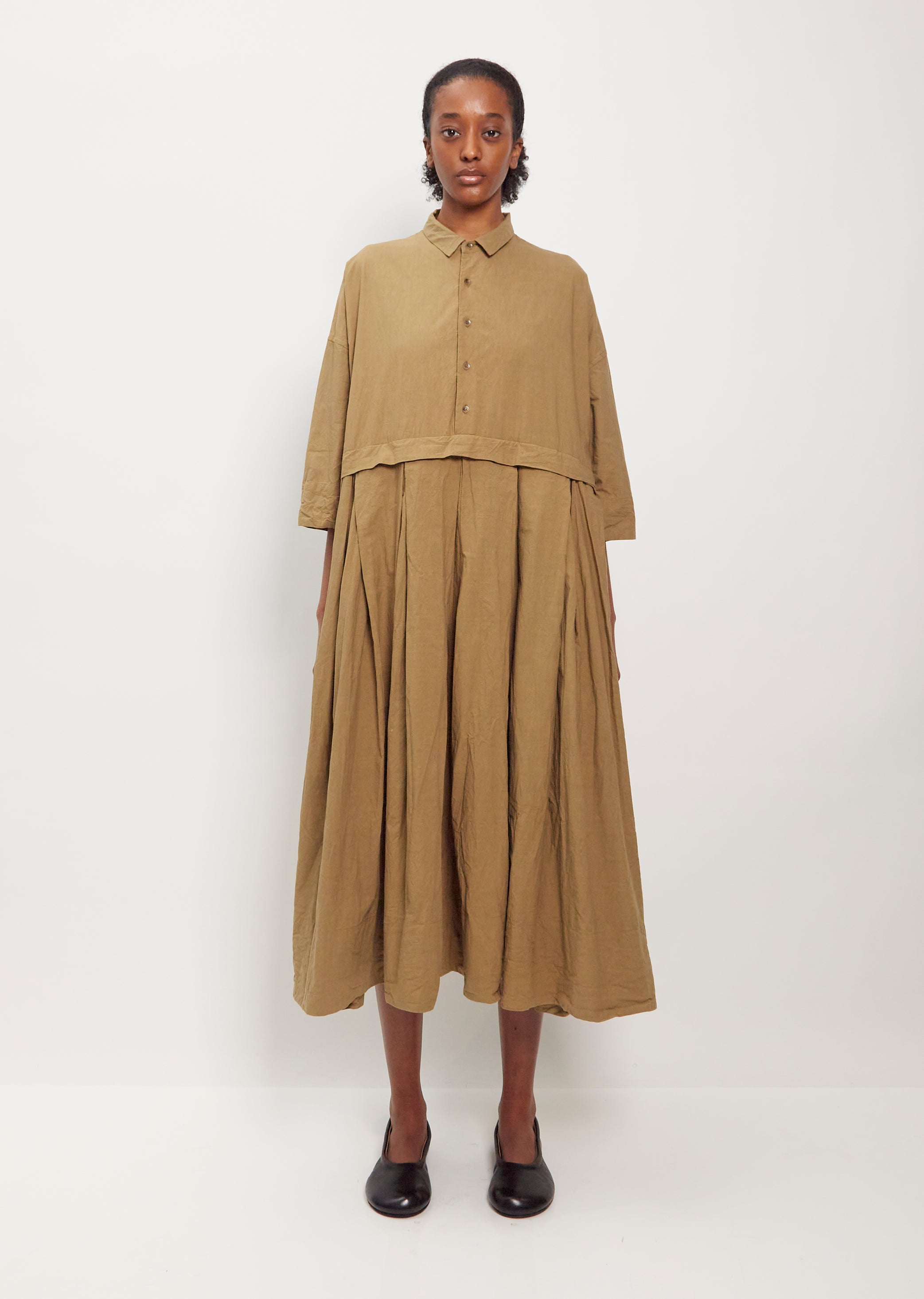 Drop Waist Cotton Dress La Garonne Drop Waist Cotton Dress La Garonne