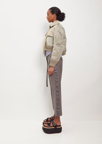 Nylon Twill Blouson Jacket – La Garçonne