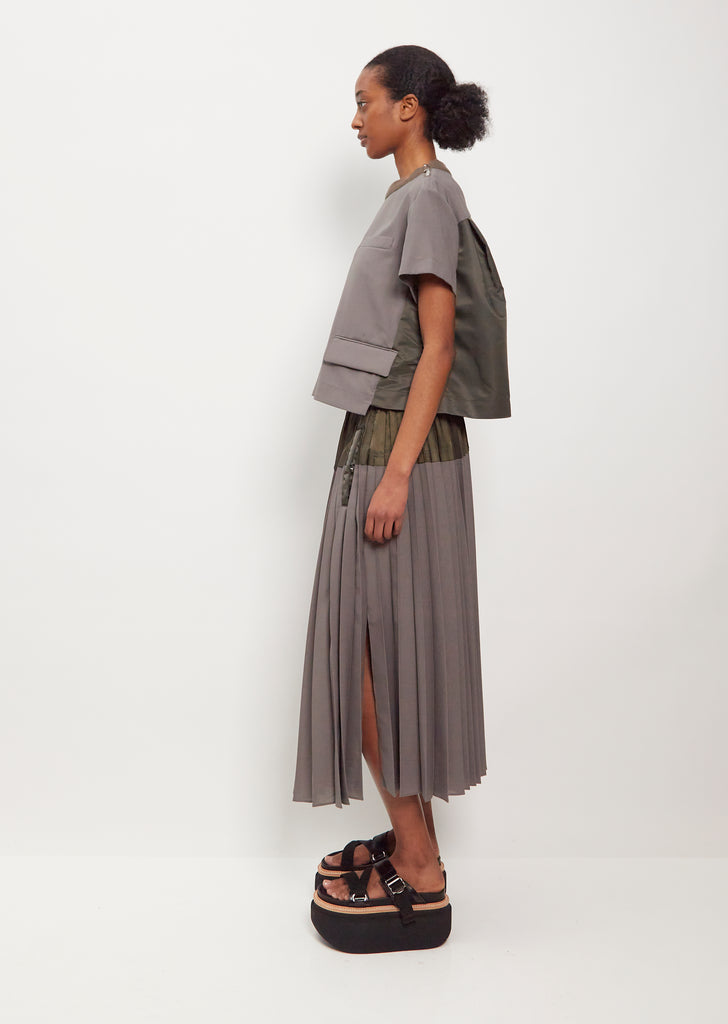 Suiting Wool Blend Skirt
