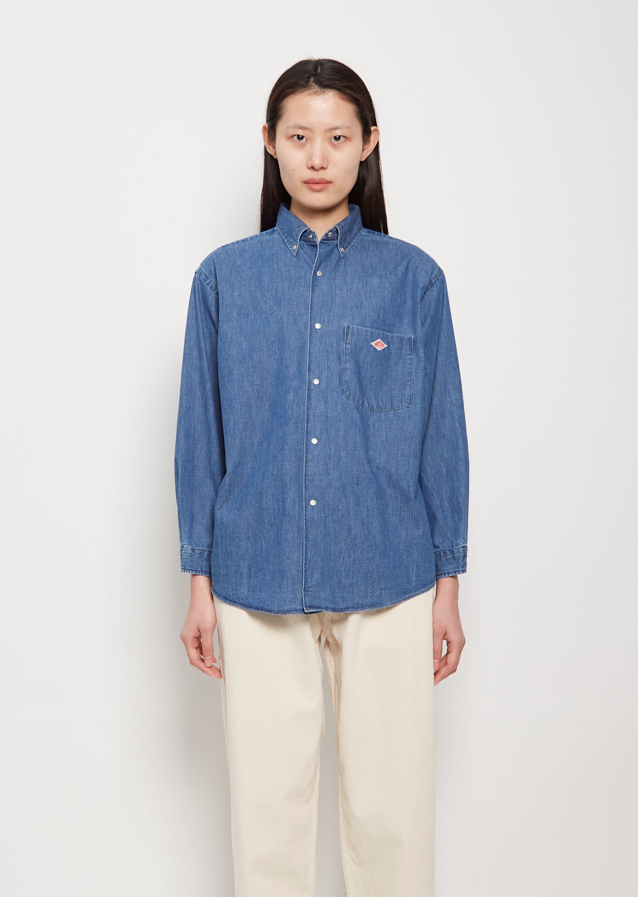 Denim Button Down Shirt – La Garçonne