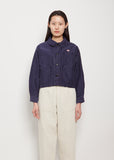 French Coverall Cotton Jacket — Navy