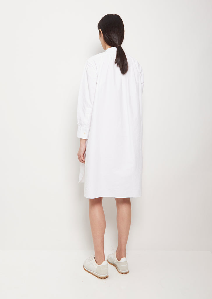 Shelter Organic Cotton Shirt Dress — White