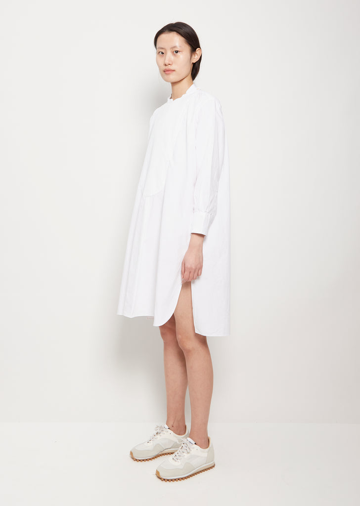 Shelter Organic Cotton Shirt Dress — White