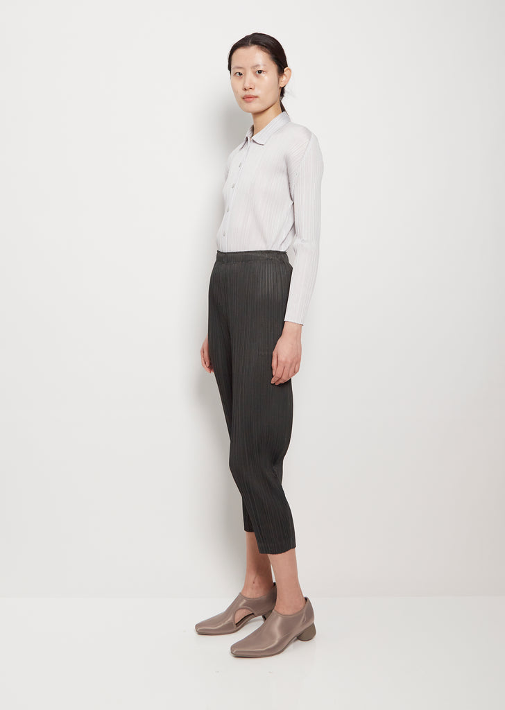 Pleats Cropped Pant