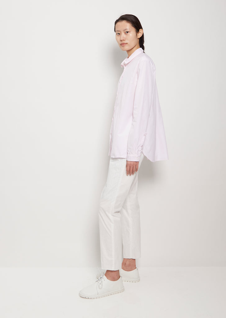 Loose Tyrol Cotton Shirt — Pale Pink