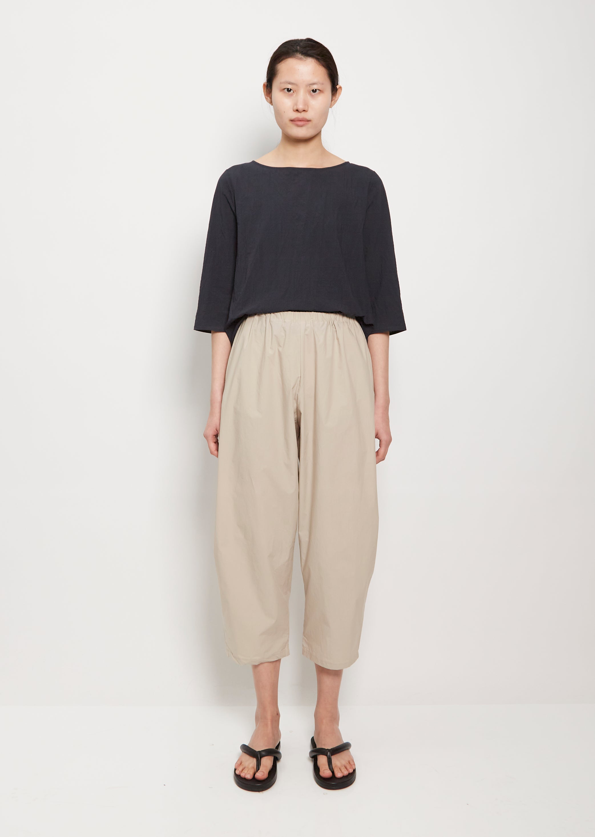 BLEMTO BALLON FIT COTTON PANTS ベージュ BLEMTO BALLON FIT COTTON PANTS ベージュ