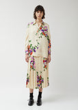 Silk Jacquard Flower Pattern Shirt