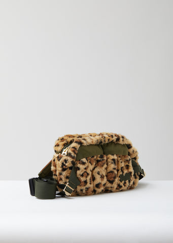 Leopard Leather Bum Bag with LV