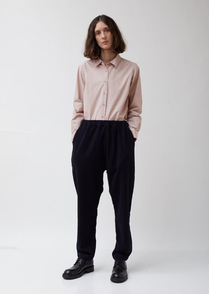 Cashmere Wool Blend Navy Fab Pant