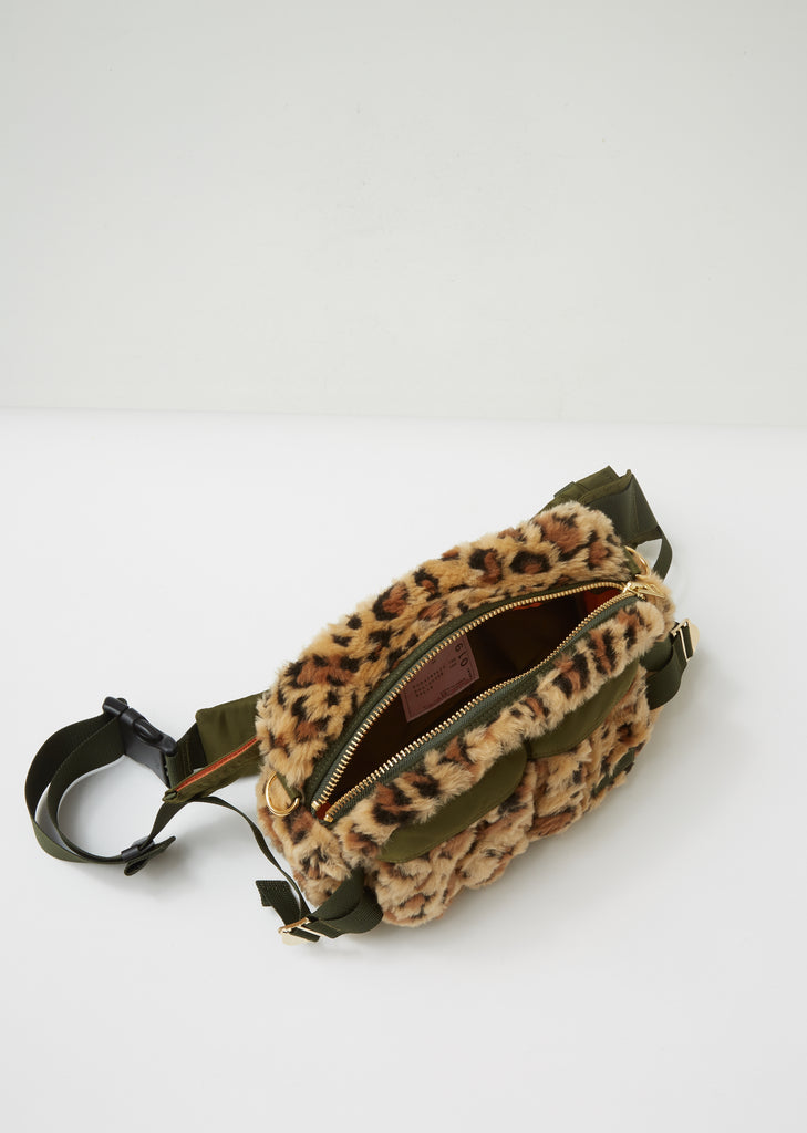 Leopard Faux Fur Waist Bag