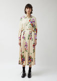 Silk Jacquard Flower Pattern Skirt