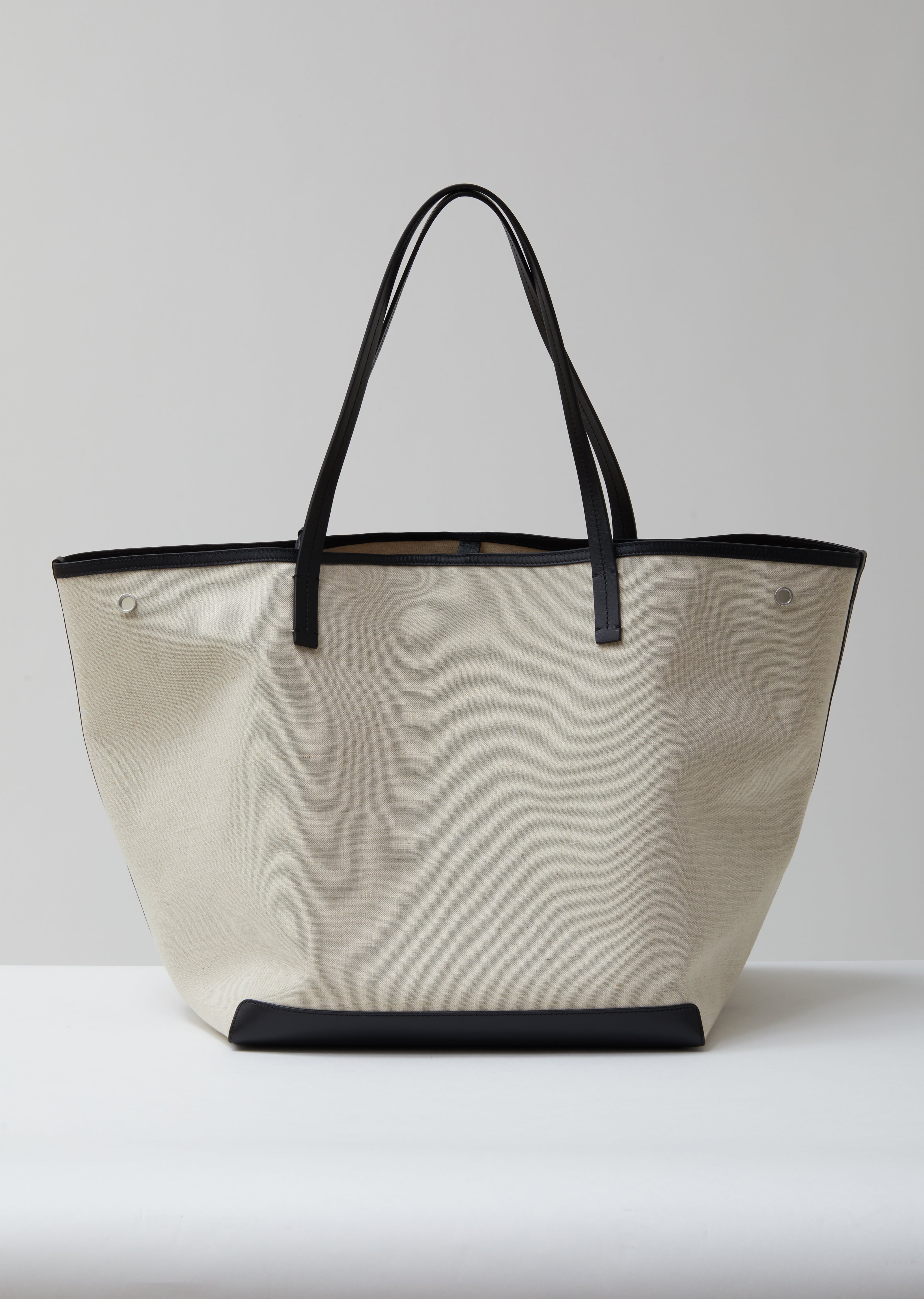 THE ROW｜ (XL Park Tote in Leather (W1201 L129 BLPL)) XL Park Tote Grey in Leather – The Row