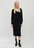 Ribbed Cotton and Silk Sweater Dress