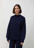Blank Wool & Cotton Rib Sweater