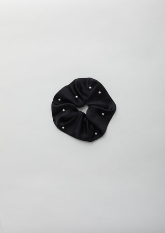 Pearl Satin Scrunchie