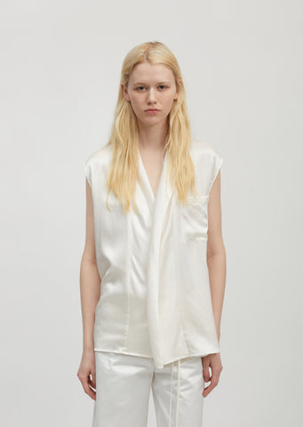 Silk Wrap Top