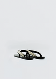 Swan Sandal — Black/White