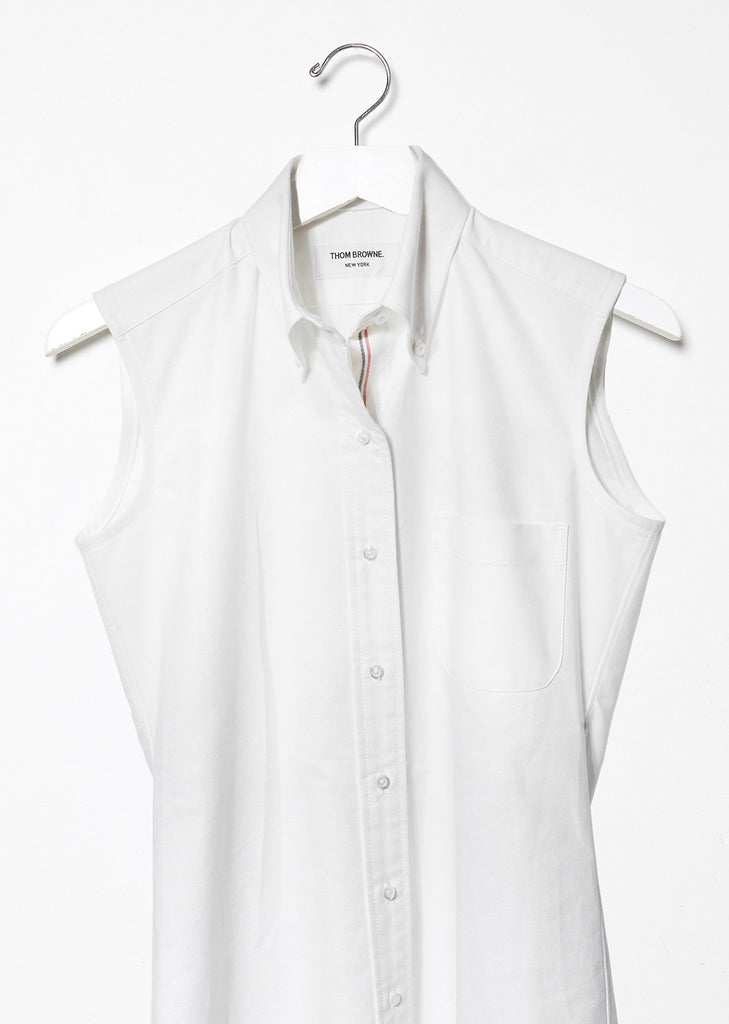 Oxford Sleeveless Shirtdress