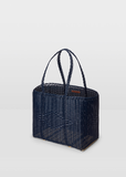 Basket Tote Bag Medium — Midnight Blue