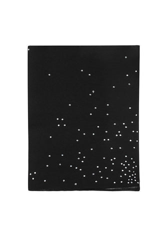 Chiffon Scarf with Crystal Studs