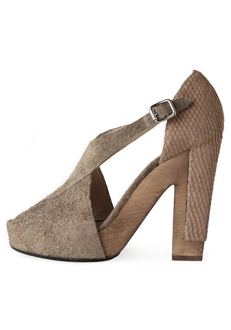 Crisscross Platform Heel
