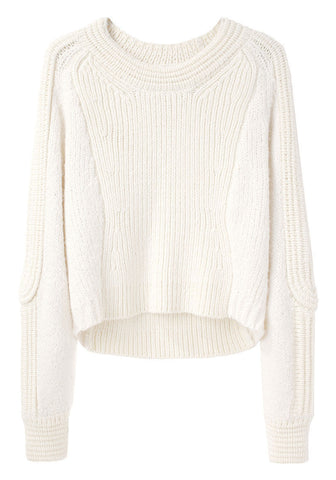 Cropped Body Mapped Pullover