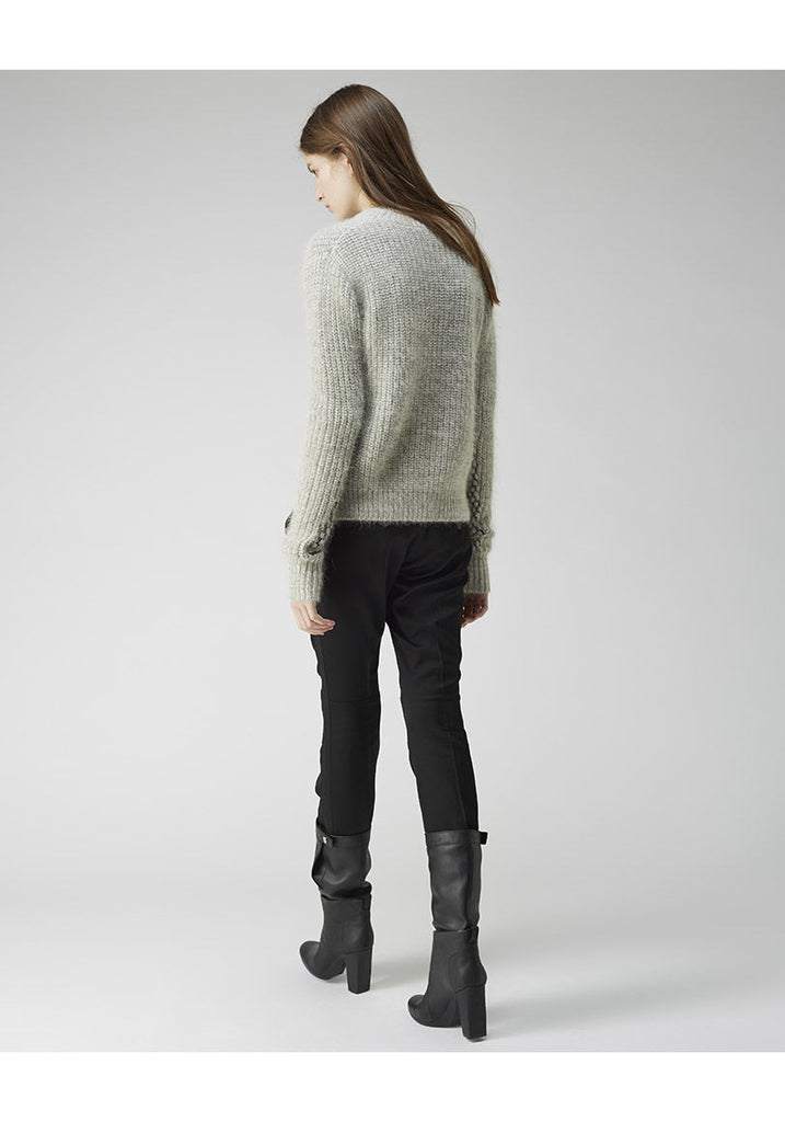 Cropped Mixed Stitch Pullover