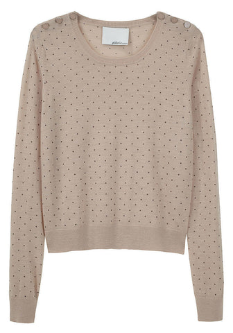 Dotted Crewneck Pullover
