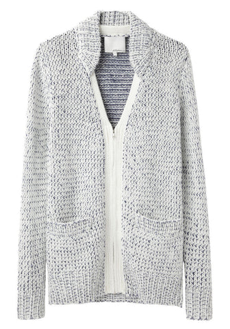 Double Collar V-Neck Cardigan