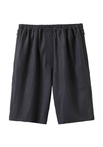 Drawstring Leather Shorts