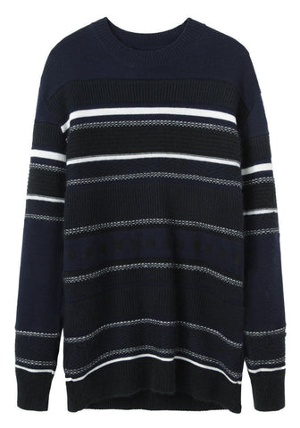 Jacquard Knit Pullover