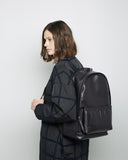 Leather Name Drop Backpack
