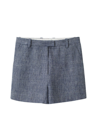 Linen Flat Front Short