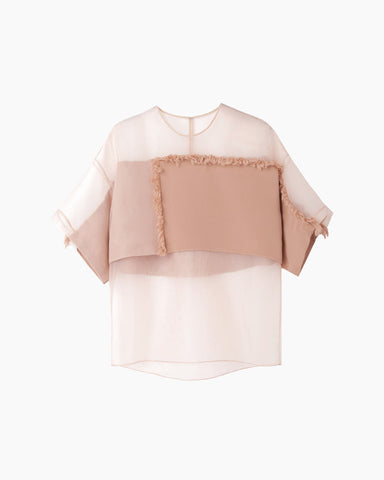 Organza Fringe Blouse