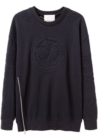 Oversize Embossed Sweatshirt