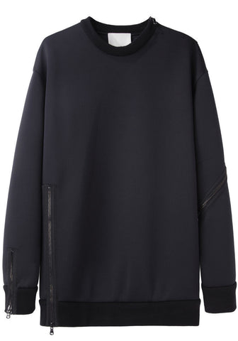 Oversized Multi Zip Sweatshirt