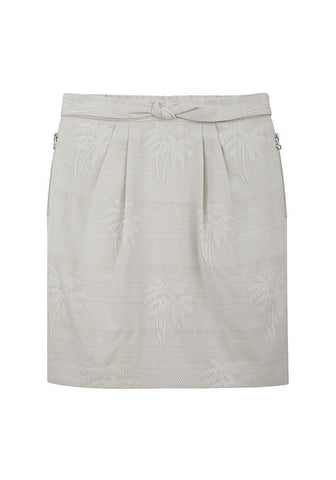 Palm Tree Jacquard Skirt